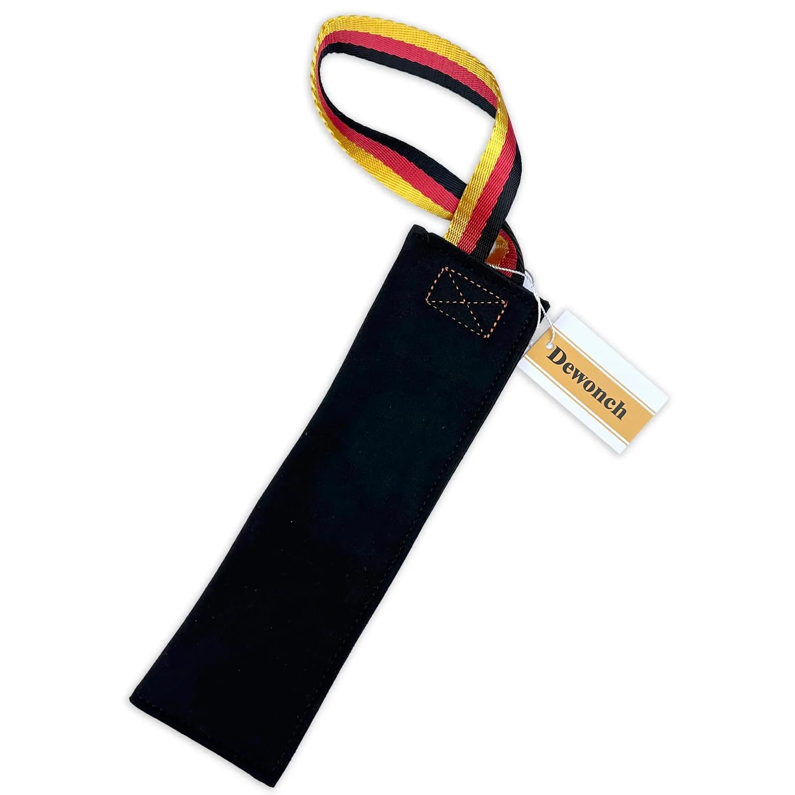 Dewonch No Stuffs Squeaky Leather Bite Tug Toy for Dog Training | Build Prey Drive & Grip (70-120 chars)