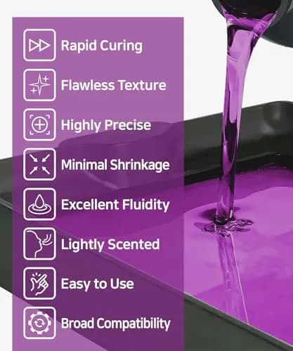 3DMaterials SuperCast 8K 3D Print Resin Wax Filled Jewelry Casting 1000g | High-Resolution, Low Temp Burnout thumbnail 7