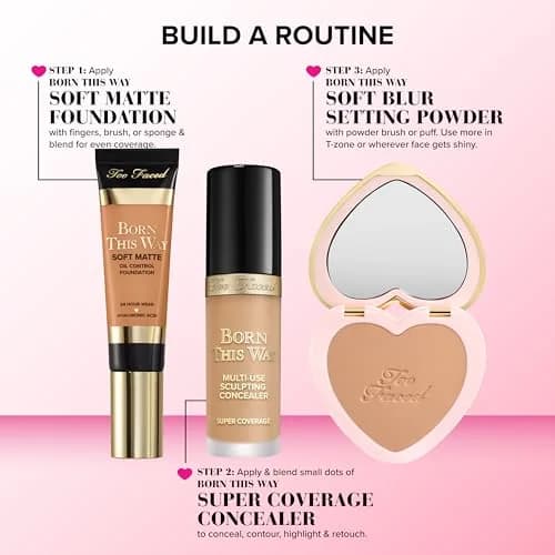 Too Faced Born This Way Super Coverage Multi-Use Concealer 0.45 Fl Oz | Hydrating Full-Coverage for Dark Circles & Blemishes thumbnail 8