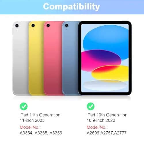 LAMA Magnetic Keyboard Case for iPad (A16) 11th Gen 2025 /10th Gen 2022 | Slim & Light with Pencil Holder, Sky Blue thumbnail 8