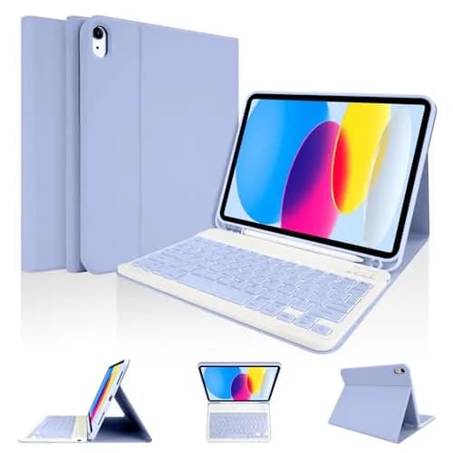 LAMA Keyboard Case for iPad (A16) 11th Gen 2025 /10th Gen 2022 | Magnetic Wireless Keyboard with Pencil Holder thumbnail 1
