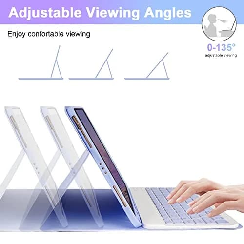 LAMA Keyboard Case for iPad (A16) 11th Gen 2025 /10th Gen 2022 | Magnetic Wireless Keyboard with Pencil Holder thumbnail 5