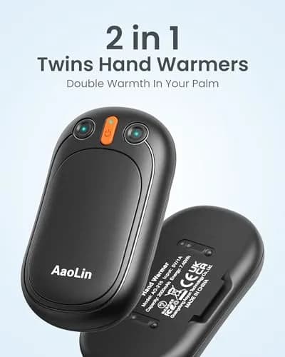AaoLin Hand Warmers Rechargeable 2 Pack | Long 12Hrs Heating, Portable & Safe (120 chars) thumbnail 3