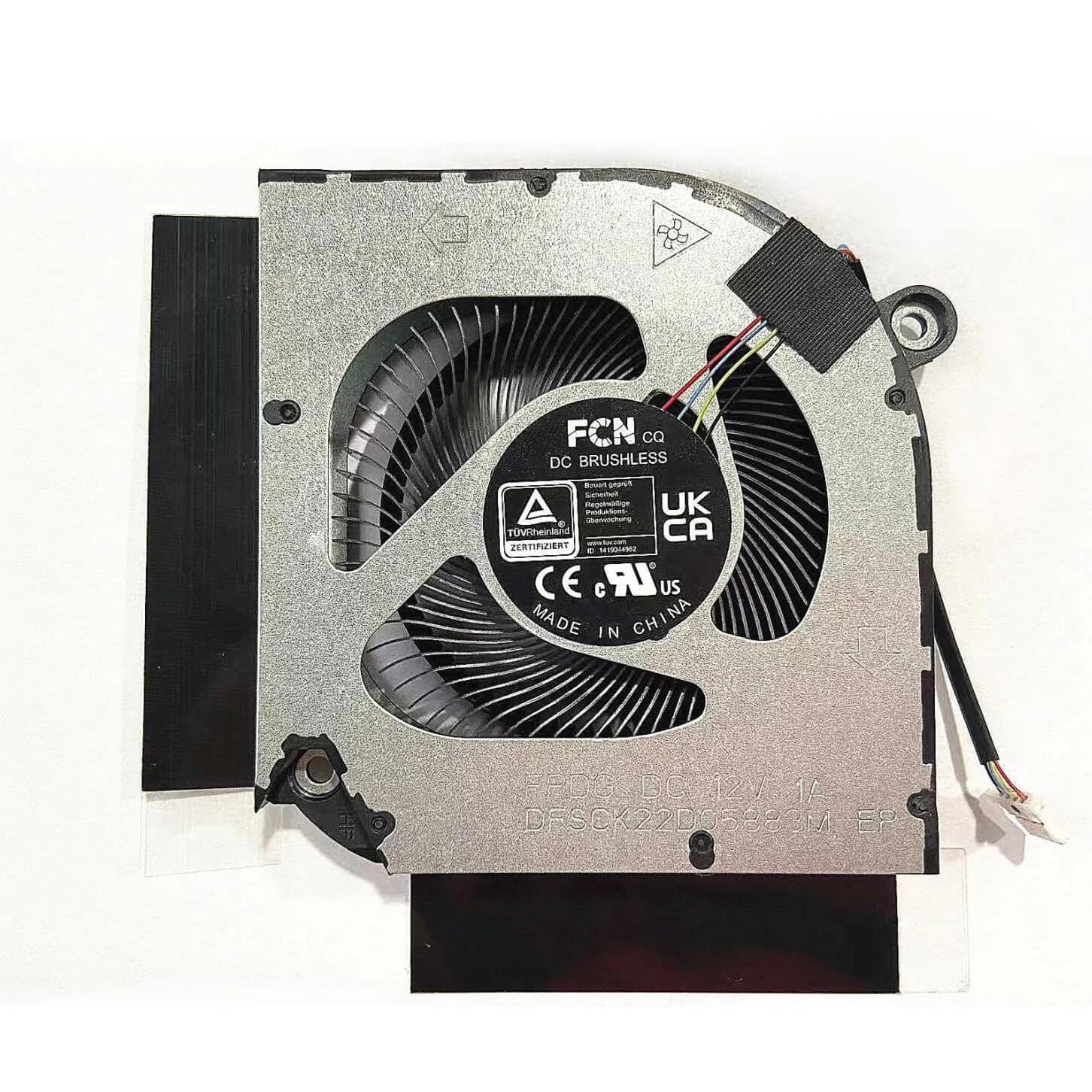 Fleshy Leaf CPU+GPU Cooling Fan Replacement for Acer Nitro 5 AN515-58 DC12V | 2 Fans for Enhanced Laptop Cooling - view 5