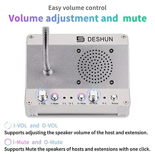 DESHUN DS-2008 Window Intercom System with Microphone | 19.7cm (7.75in) Length thumbnail 4