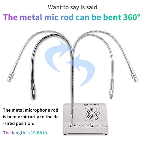 DESHUN DS-2008 Window Intercom System with Microphone | 19.7cm (7.75in) Length thumbnail 5