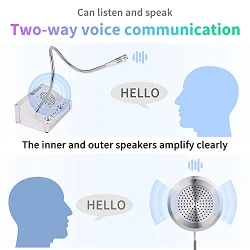 DESHUN DS-2008 Window Intercom System with Microphone | 19.7cm (7.75in) Length thumbnail 2