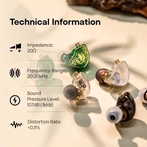 Linsoul TANGZU Wan'er S.G 10mm DD Driver IEM, Recessed 2Pin, 20 Ohm Impedance | Smooth, Full-Bodied Sound thumbnail 8