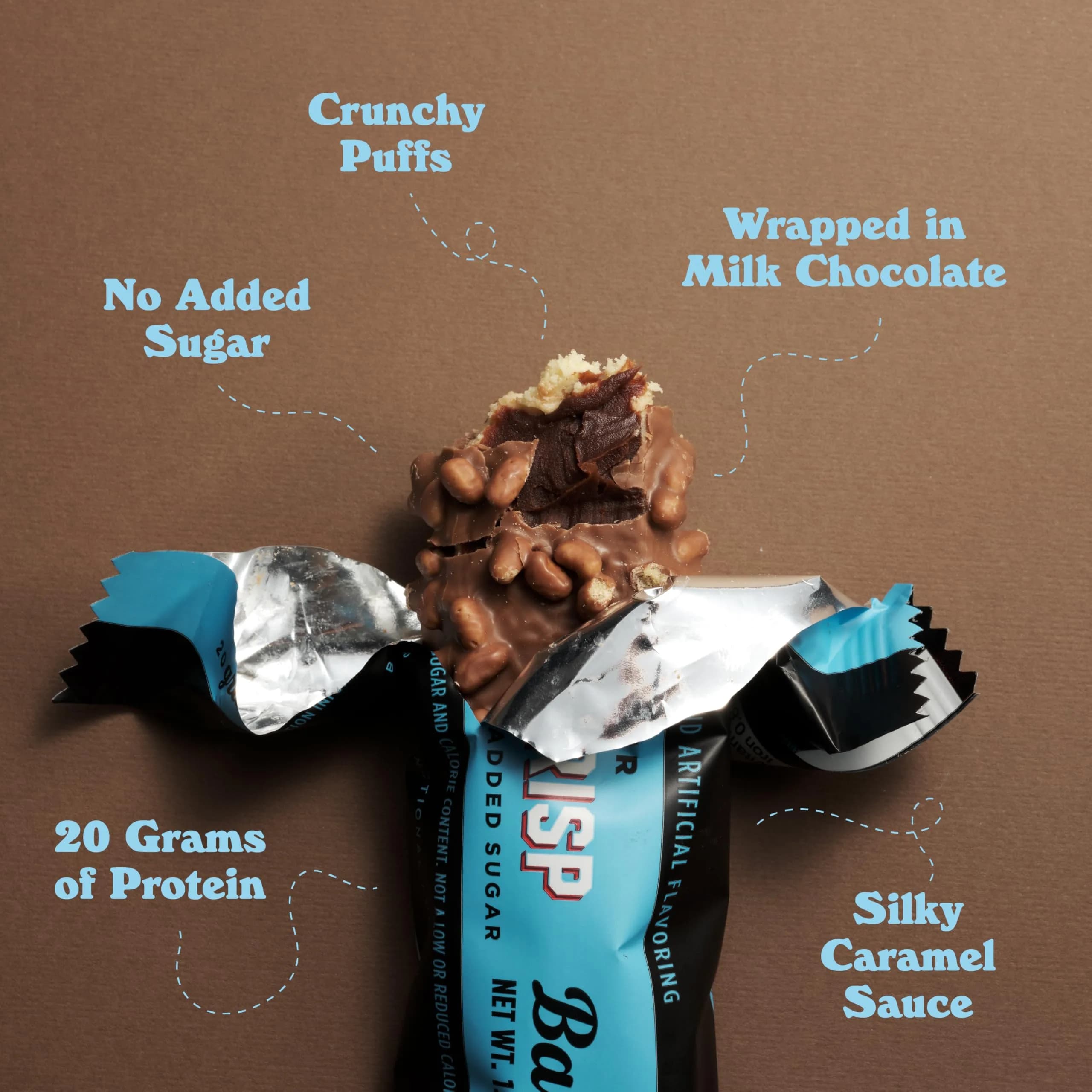 BAREBELLS Creamy Crisp Protein Bars 12 Count | High Protein Snack Bar - view 4