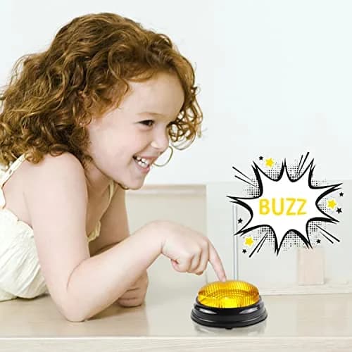 BEAN LIEVE 4-Pack Game Buzzers with Lights & Sounds | Educational Classroom & Party Game Show Answer Buzzers thumbnail 8