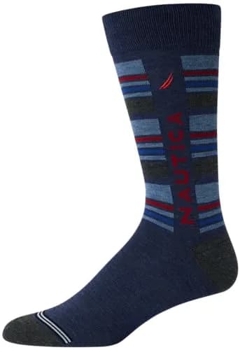 Nautica Men's Dress Socks Business Formal Comfort Stretch Crew Socks 10 Pack | Moisture-Wicking & Stay-Up Fit thumbnail 4