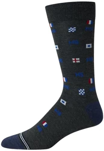 Nautica Men's Dress Socks Business Formal Comfort Stretch Crew Socks 10 Pack | Moisture-Wicking & Stay-Up Fit thumbnail 5