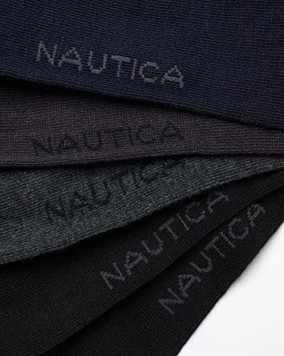 Nautica Mens Dress Socks 10 Pack | Comfort Stretch Crew Socks for Formal & Casual Wear thumbnail 3