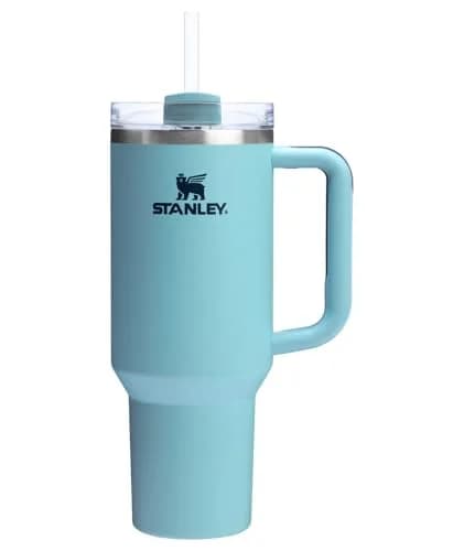 STANLEY Quencher H2.0 40 oz Tumbler in Dune Soft Matte with Handle and Straw - main product image