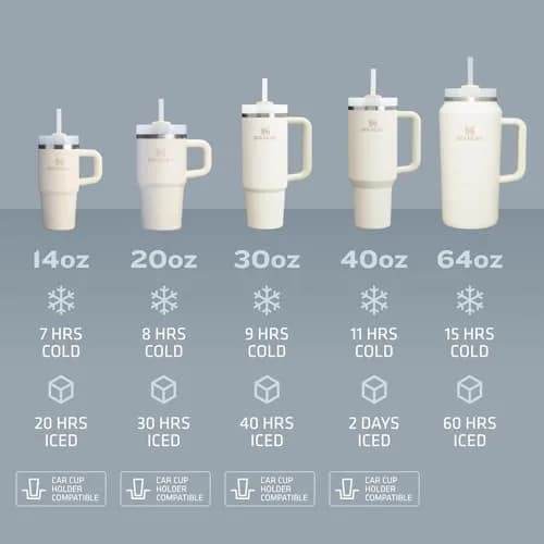 STANLEY Quencher H2.0 40 oz Tumbler in Dune Soft Matte with Handle and Straw - view 5