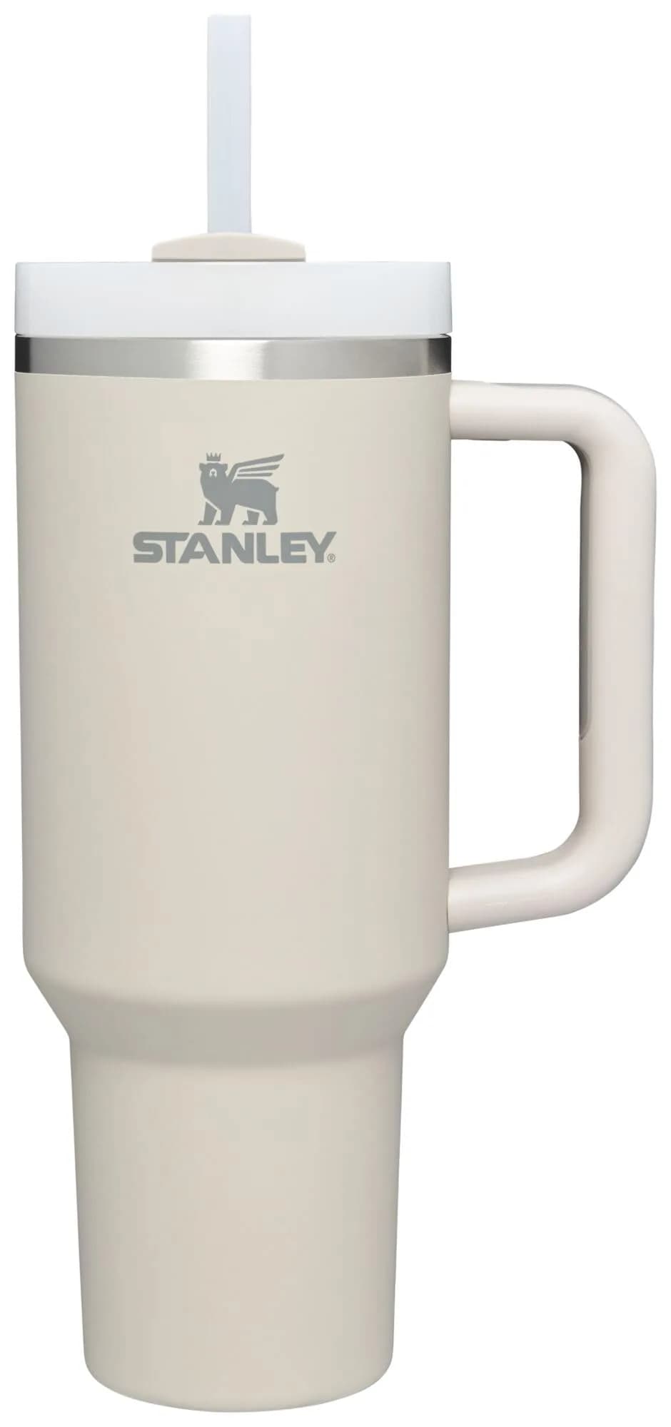 STANLEY Quencher H2.0 Tumbler with Handle and Straw 20 oz (591 ml) | Flowstate Lid, Cup Holder Compatible, Insulated Stainless Steel — Dune