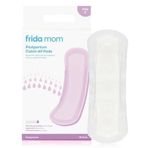 Frida Mom Postpartum Maxi Pads | 18 Count (18ct) | 6 Layers of Maximum Absorbency for Postpartum Bleeding and Bladder Leaks thumbnail 1