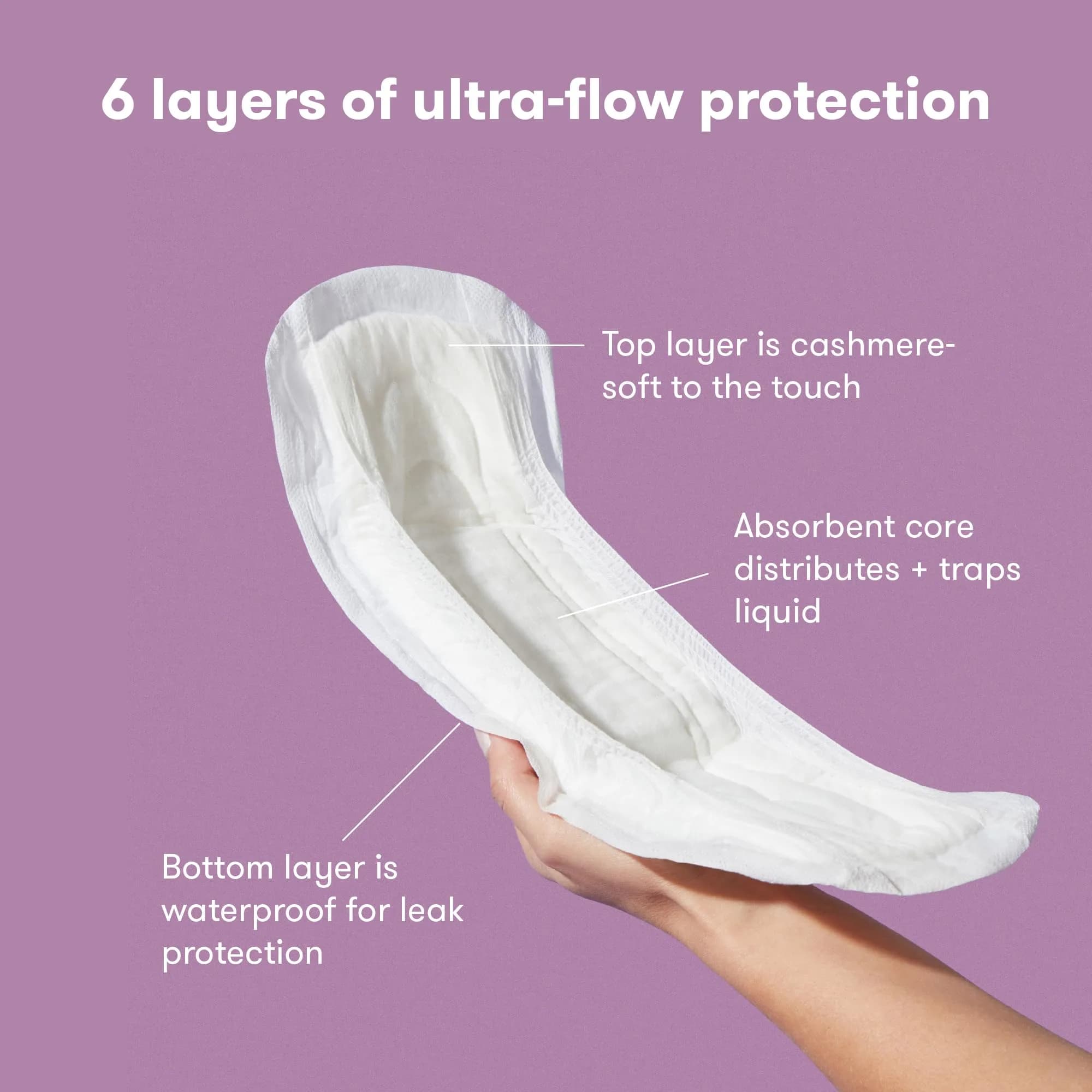 Frida Mom Postpartum Maxi Pads | 18 Count (18ct) | 6 Layers of Maximum Absorbency for Postpartum Bleeding and Bladder Leaks - view 3