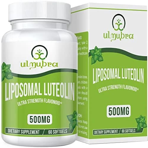 Ulmubra Liposomal Luteolin 500MG | Maximum Absorption, Potent Flavonoid, 60 Softgels, Non-GMO, Gluten Free thumbnail 1