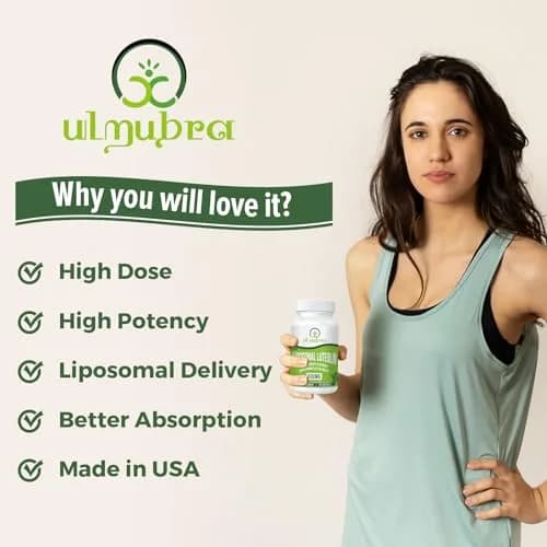 Ulmubra Liposomal Luteolin 500MG | Maximum Absorption, Potent Flavonoid, 60 Softgels, Non-GMO, Gluten Free thumbnail 3
