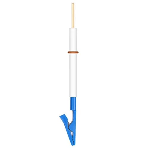 stonylab Electrode Holder Multi-Purpose Electrode Clip with Detachable Nickel Plated Copper Gator Clip and PTFE Body 80mm (3.15 inches) | For Electrolytic Cells thumbnail 1