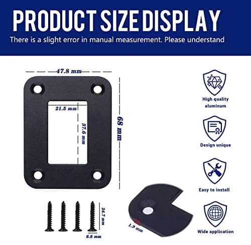 MIIGII 1 Gang Rocker Toggle Switch Panel Aluminum Waterproof Car Boat RV thumbnail 2