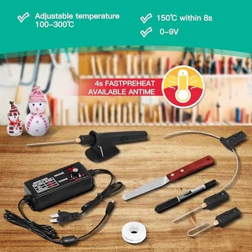 Ncepis Electric Foam Cutter Tool Kit with Digital Voltage Controller & 6 Attachments | 110-240V thumbnail 4