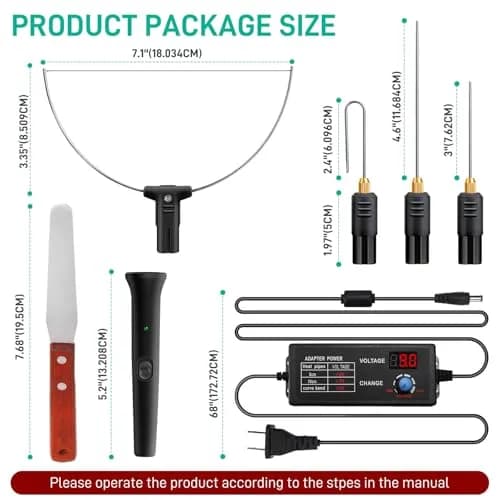 Ncepis Electric Foam Cutter Tool Kit with Digital Voltage Controller & 6 Attachments | 110-240V thumbnail 2