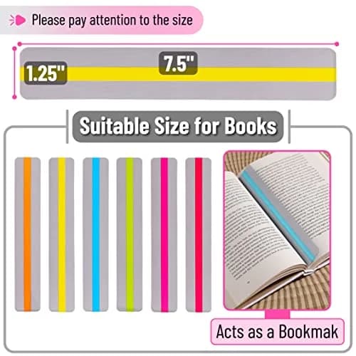 Mr. Pen Guided Reading Strips, 18 Pack, Colorful Bookmarks for Kids | Water-Resistant PVC thumbnail 3