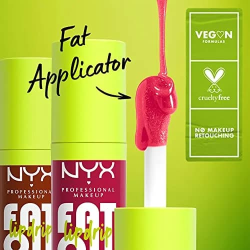 NYX PROFESSIONAL MAKEUP Fat Oil Lip Drip Moisturizing Lip Oil Gloss That's Chic (Deep Berry) 4.7ml (0.16 Fl Oz) | Vegan Squalane & 12 HR Hydration thumbnail 5
