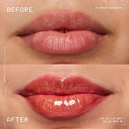 NYX PROFESSIONAL MAKEUP Fat Oil Lip Drip Lip Gloss Follow Back (0.16 Fl Oz / 4.7ml) | Vegan Tinted Formula with Squalane thumbnail 7