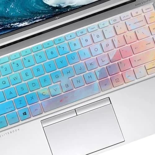 MUBUY-GOL HP EliteBook 840/845 G7/G8 14" Laptop Keyboard Cover - Colorful | Durable Silicone thumbnail 2