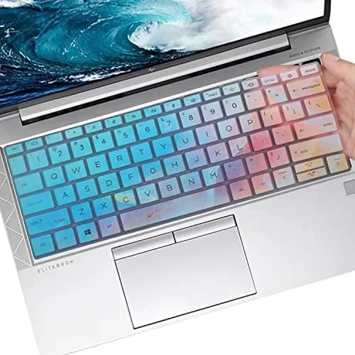 MUBUY-GOL Colorful Keyboard Skin for HP EliteBook 13.3 inch US Layout (0.3mm Thickness) thumbnail 1