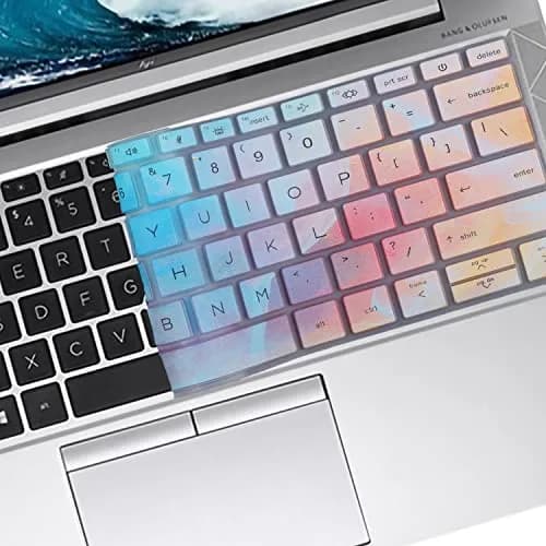 MUBUY-GOL Colorful Keyboard Skin for HP EliteBook 13.3 inch US Layout (0.3mm Thickness) thumbnail 4