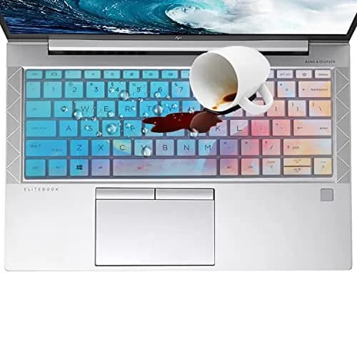 MUBUY-GOL Colorful Keyboard Skin for HP EliteBook 13.3 inch US Layout (0.3mm Thickness) thumbnail 5