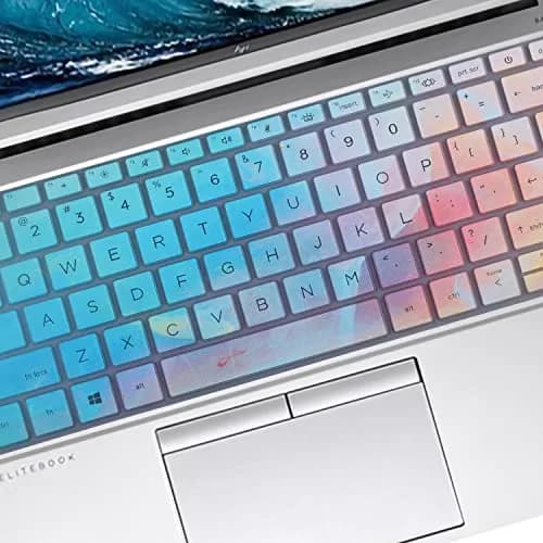 MUBUY-GOL Colorful Keyboard Skin for HP EliteBook 13.3 inch US Layout (0.3mm Thickness) thumbnail 3