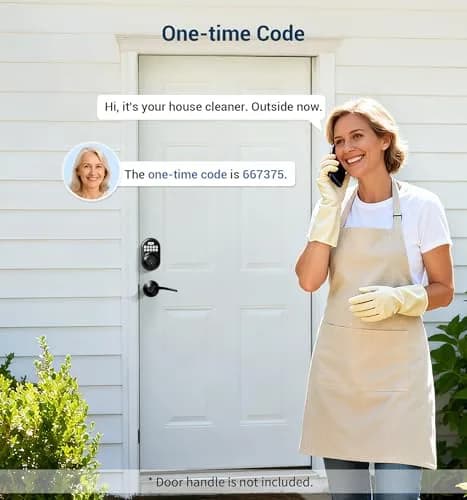 Veise RZ-A Electronic Deadbolt Door Lock, Matte Black | Keyless Entry & Auto Lock thumbnail 8