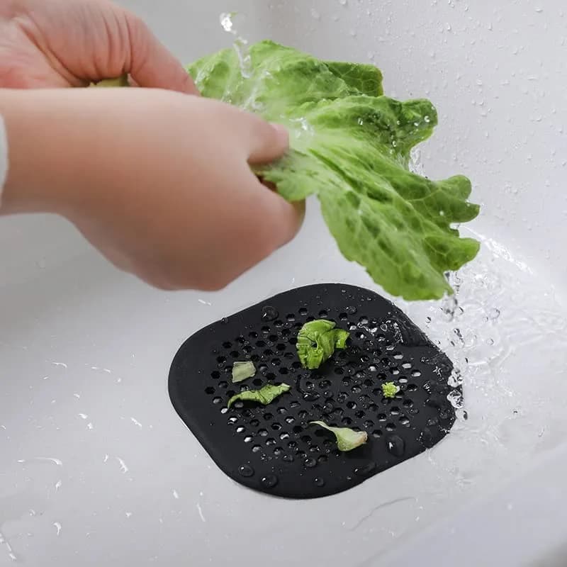 Couidl Drain Cover Hair Catcher Silicone 2 Pack | Deep Grey, Anti-Clogging, Easy Install (70-120 chars) thumbnail 5