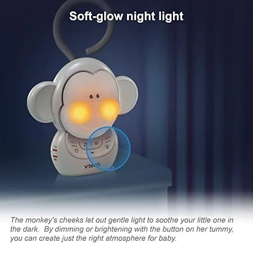 VTech DM1411 Audio Baby Monitor & Portable Soother with Night Light, 1000ft Range, 2-Way Talk, 2-Pack thumbnail 5