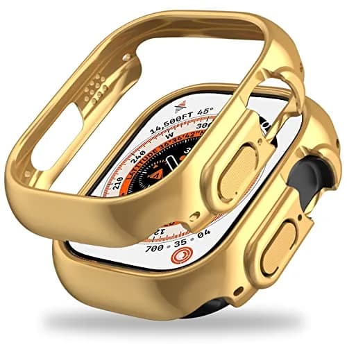 Miimall Apple Watch Ultra 49mm Case Gold | Ultra-Thin Electroplated Bumper thumbnail 1