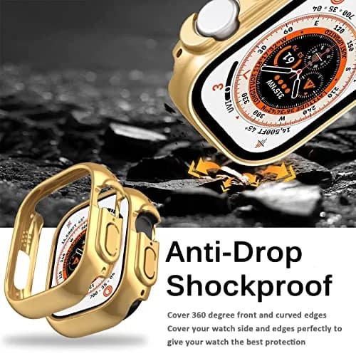 Miimall Apple Watch Ultra 49mm Case Gold | Ultra-Thin Electroplated Bumper thumbnail 4