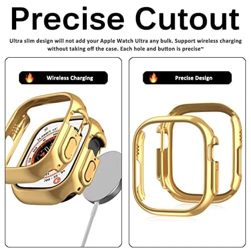 Miimall Apple Watch Ultra 49mm Case Gold | Ultra-Thin Electroplated Bumper thumbnail 6