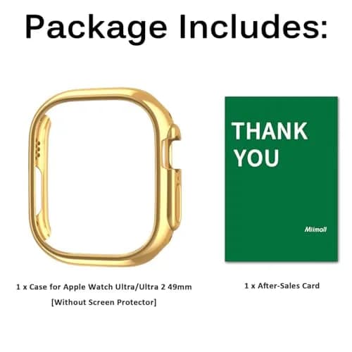 Miimall Apple Watch Ultra 49mm Case Gold | Ultra-Thin Electroplated Bumper thumbnail 8