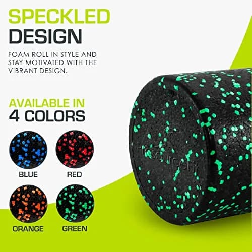 ProsourceFit High Density Foam Roller 12 x 6 inches | Firm Full Body Athletic Massage Tool for Muscle Recovery thumbnail 4
