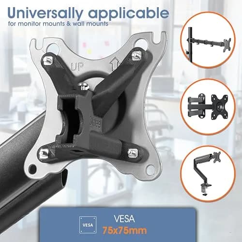 3IDEE VESA Mount Adapter for HP Monitors 75x75 | Easy Installation, 2-Pack thumbnail 4