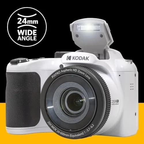 KODAK PIXPRO AZ255 16MP Bridge Camera 24-600mm (9.4-236.2in) | 1080p HD Video, Optical Zoom, OIS thumbnail 6