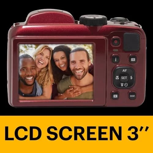 KODAK PIXPRO AZ255 Digital Camera 16MP 25x Optical Zoom Red | 1080p Full HD Video & OIS thumbnail 5