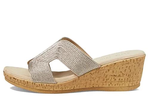 David Tate Vibe Wedge Heel 2.25in | Wheat Rayon Formal Sandal (70-120c) thumbnail 6
