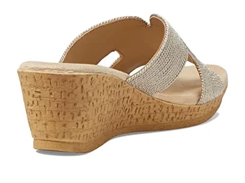 David Tate Vibe Wedge Heel 2.25in | Wheat Rayon Formal Sandal (70-120c) thumbnail 7