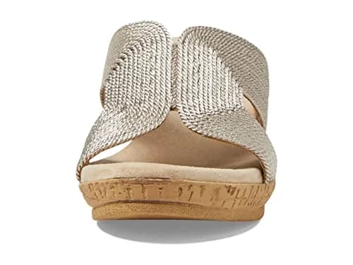 David Tate Vibe Wedge Heel 2.25in | Wheat Rayon Formal Sandal (70-120c) thumbnail 2